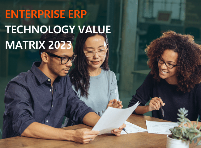 Nucleus Research: Enterprise ERP Technology Value Matrix 2023